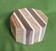 Zebrawood, Black Walnut & Maple Segmented Bowl Blank ~ 6 x 3 ~ $39.99 #447